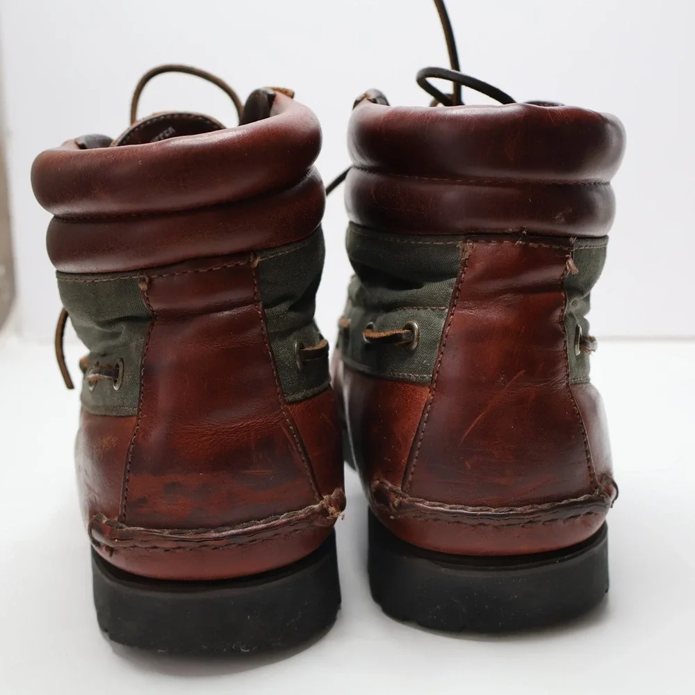 VTG 90s Timberland Mens G0retex 7-Eye Chukka Boots‎ 59093 Brown Leather 10.5 M
